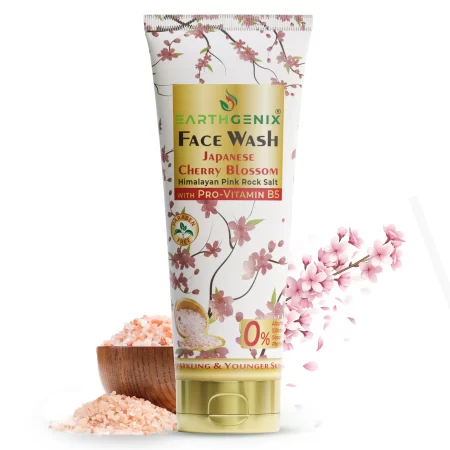 Japanese Cherry Blossom + Himalayan Pink Rock Salt Face Wash With Pro-Vitamin B5