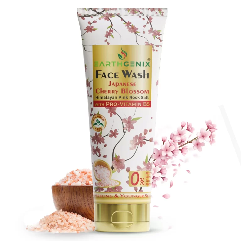 Japanese Cherry Blossom + Himalayan Pink Rock Salt Face Wash With Pro-Vitamin B5