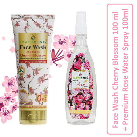 Face Wash Cherry Blossom 100 ml + Premium Rose Water spray 100ml