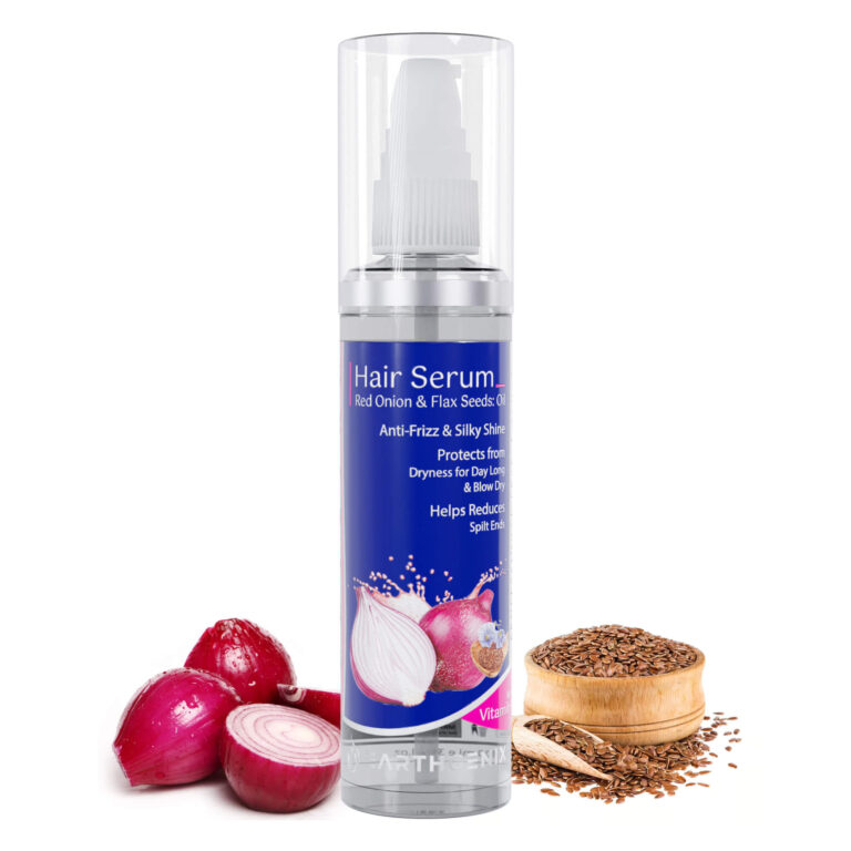 Crystal Hair Serum with Red Onion & Flax Seeds: Oil Vitamin- E