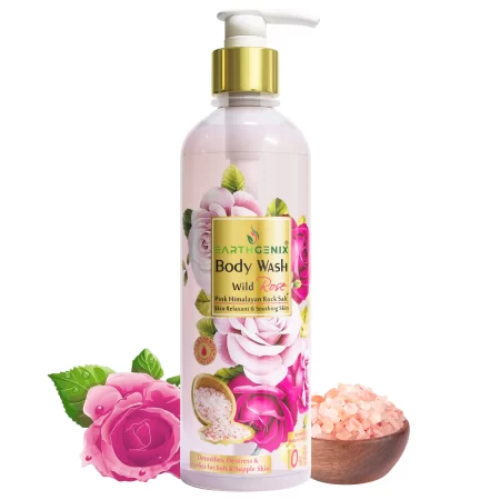 Body Wash Wild Rose + Pink Himalayan Rock Salt
